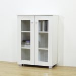 AWANA 2 Glass Door Storage Cabinet-White - Image 3