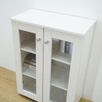 AWANA 2 Glass Door Storage Cabinet-White - Image 5