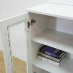 AWANA 2 Glass Door Storage Cabinet-White - Image 6