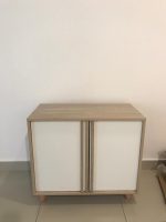 OLIVER 2 Door Shoe Cabinet-Oak+White - Image 4