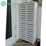 BELLA 4 Door High Wooden Shoe Cabinet-White - Image 5