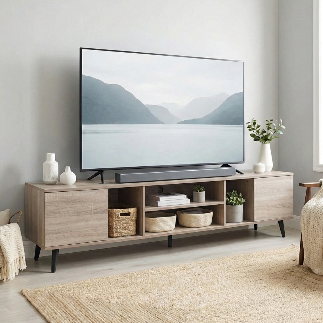 ginee_20260302231351565_4563008793.jpeg EDMOND 6 Feet TV Cabinet-Oak - Image 1