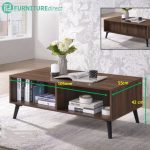 EDMOND 120cm Coffee Table-Walnut - Image 4