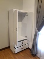 LIBERTY 2 Door 2 Drawer Wardrobe With Key Lock-Full white - Image 6