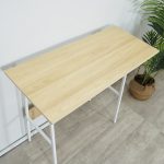 A151 80x35cm compact size study desk-White OAK - Image 4