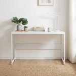 HARRY 120x40CM Metal Frame Study Desk-White