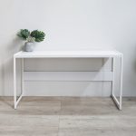 HARRY 120x40CM Metal Frame Study Desk-White - Image 2