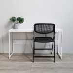 HARRY 120x40CM Metal Frame Study Desk-White - Image 4