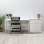 HARRY 120x40CM Metal Frame Study Desk-White - Image 6