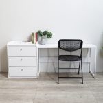 HARRY 120x40CM Metal Frame Study Desk-White - Image 7
