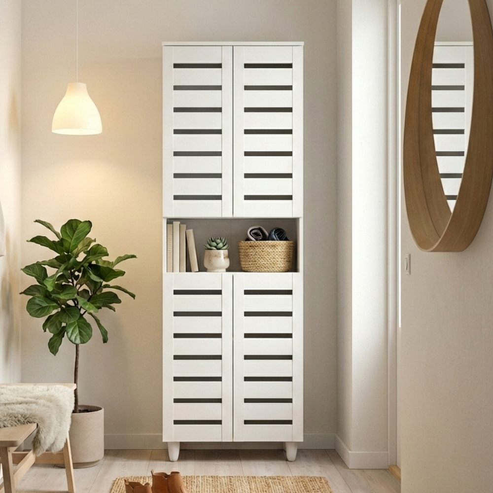 ginee_20260322000718292_9117494180.jpeg TORI 4 Door Shoe Cabinet-White - Image 1