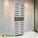 TORI 4 Door Shoe Cabinet-White - Image 4