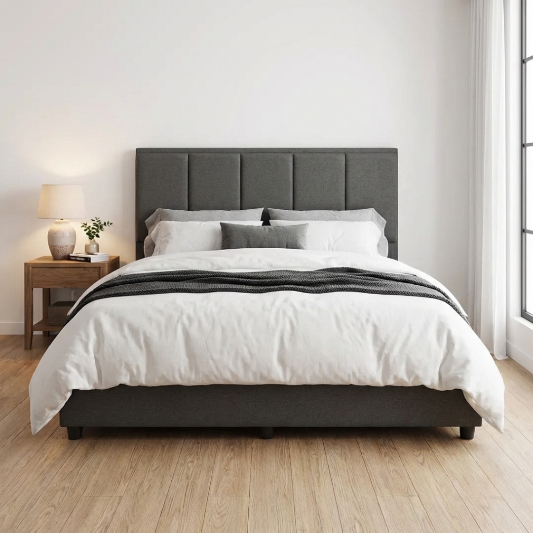 ginee_20260322132002869_9411297184.jpeg OLIVE Queen Size Divan Bed Frame-Grey - Image 1