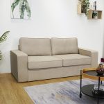 SERAPHINA 3 Seater Pet Friendly Fabric Sofa-Stone - Image 3